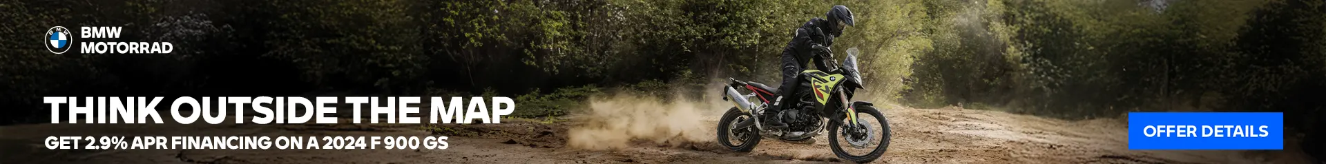 Get 2.9% APR Financing on a 2024 F 900 GS